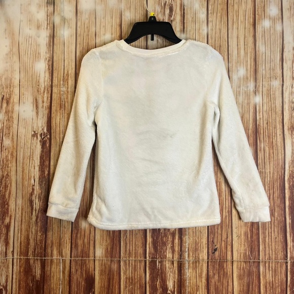 Cynthia Rowley Girl’s Holiday Fuzzy Sequin Hot Cocoa Sweater Size Large - Picture 3 of 10